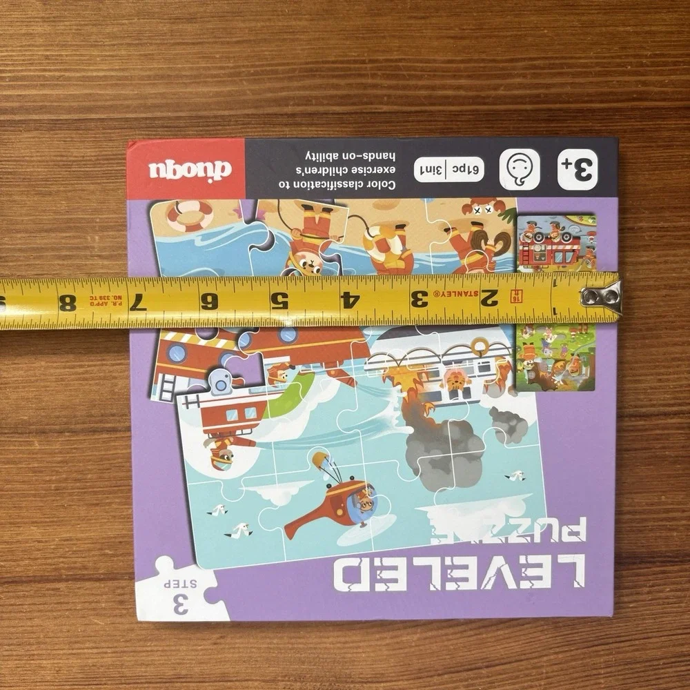 Leveled Puzzle 3 Step 61pc 3-in-1 Firefighter Rescue Puzzle Ages 3+